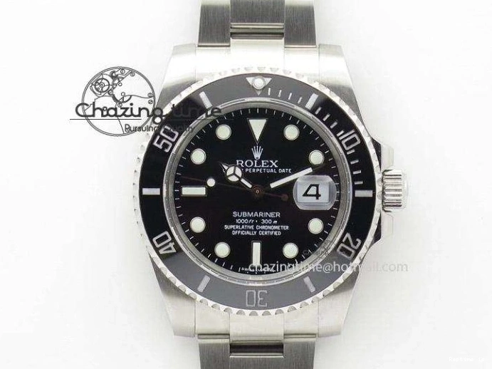 0107 Daytona 116515 Noob 1:1 Best Edition RG Black Dial On Black Leather Strap A NewStyle 3789